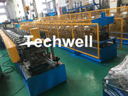 1.0-3.0mm Coil Thickness , PLC Frequency Control Guide Rail Cold Roll Forming Machine