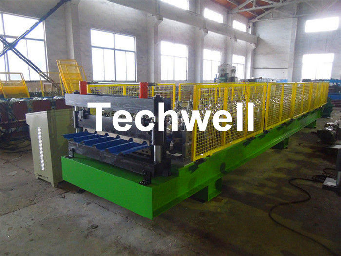Rolo da folha do telhado do painel do telhado do metal que forma a máquina com o auto empilhador TW30-200-1000 de 6m