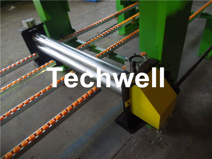 Rolo da folha do telhado do painel do telhado do metal que forma a máquina com o auto empilhador TW30-200-1000 de 6m