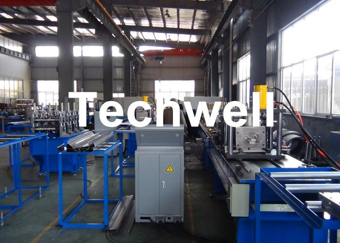 Rolo do racking da construção de aço que forma a máquina para o feixe da cremalheira da prateleira com o TW-RACK de corte hidráulico