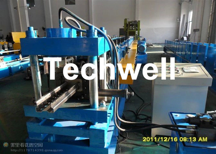 Rolo ereto da cremalheira do controle do PLC do tela táctil que forma a máquina para o poder hidráulico 5.5kw da estação