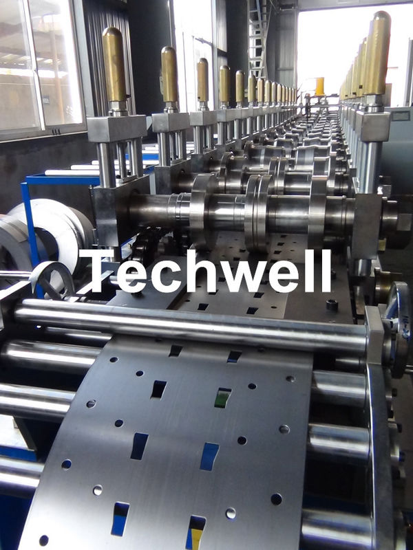 Rolo ereto da cremalheira do controle do PLC do tela táctil que forma a máquina para o poder hidráulico 5.5kw da estação
