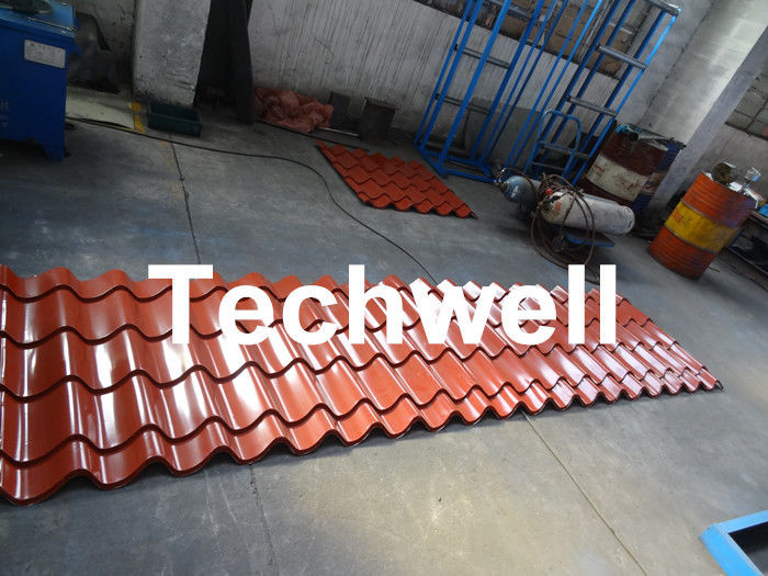 Rolo de aço da telha da cor que forma a máquina para o revestimento da parede do telhado, painel de aço do telhado