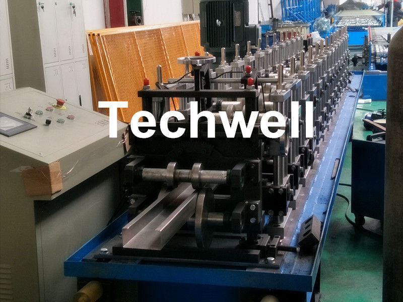Rolo dado forma C do sistema de controlo do PLC que forma a máquina para fazer o Purlin de C, canal de C com corte hidráulico