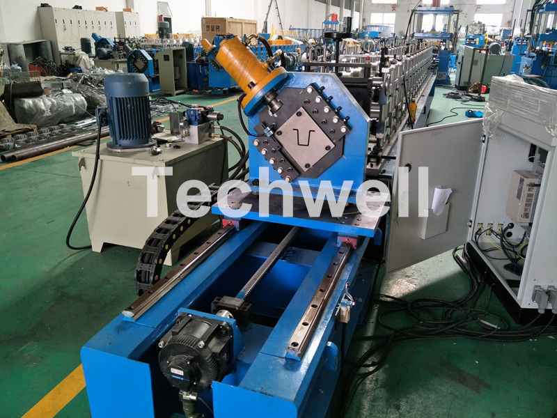 A coluna de guiamento que forma o perfil do chapéu da estrutura lamina a formação da máquina para o poder do motor 15KW