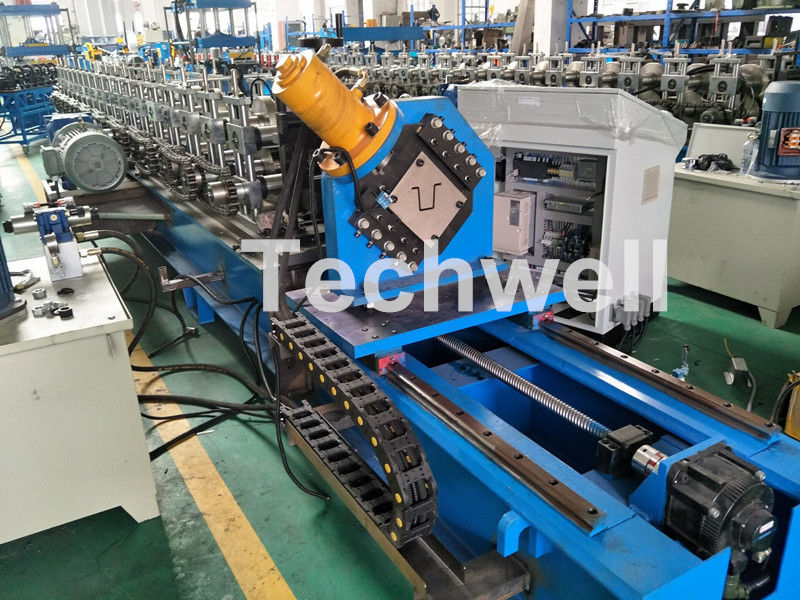 A coluna de guiamento que forma o perfil do chapéu da estrutura lamina a formação da máquina para o poder do motor 15KW