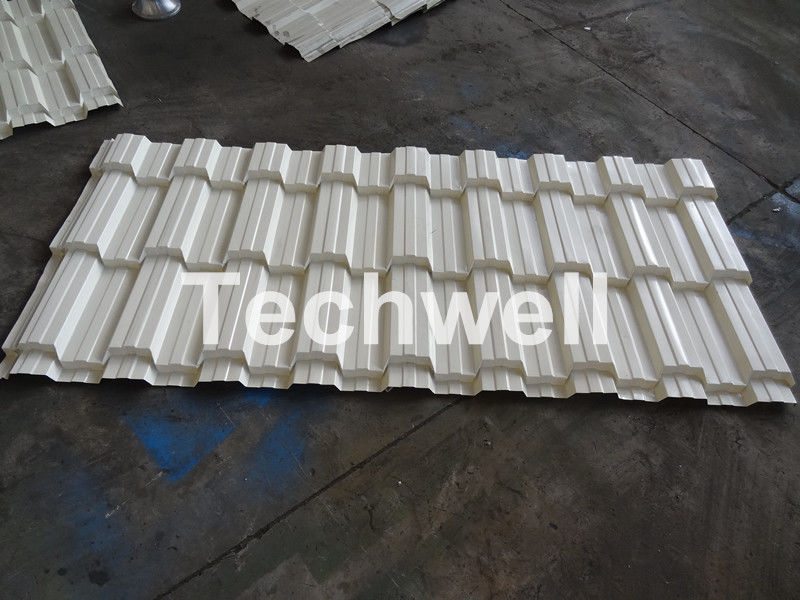 o rolo da telha do metal 7.5KW que forma a máquina para o aço da cor/galvanizou a bobina