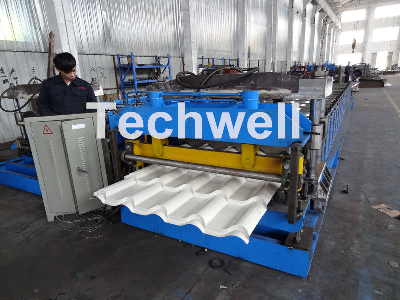 O PLC automático controlou o rolo da telha que forma a máquina para o metal de aço a telha vitrificada