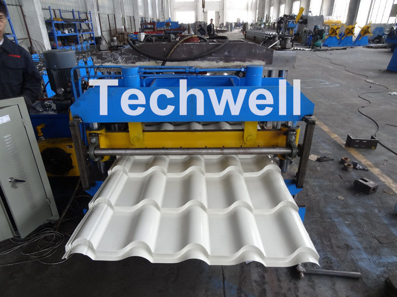 O PLC automático controlou o rolo da telha que forma a máquina para o metal de aço a telha vitrificada