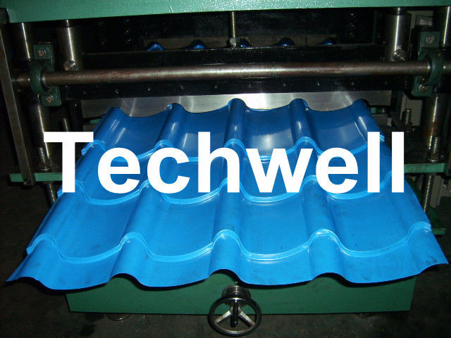 Rolo de aço da telha de telhado da cor automática que forma a máquina com 11 quilowatts do poder hidráulico do motor