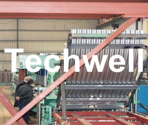 Rolo corrugado painel de formação do metal de 18 estações que forma a máquina para o silo