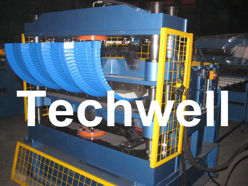 0 - 12m/min que curvam o controle da velocidade/PLC telham a máquina curvada de friso para o encurvamento do telhado