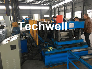 Automatic PLC Control Cable Tray Roll Forming Machine With Servo Guiding Device